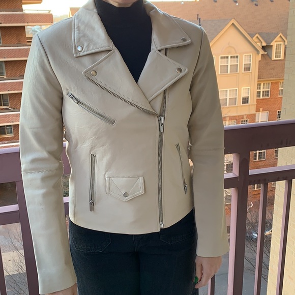 COPY - VEDA 100% lamb leather motorcycle jacket  in perfect condition! - Picture 4 of 8